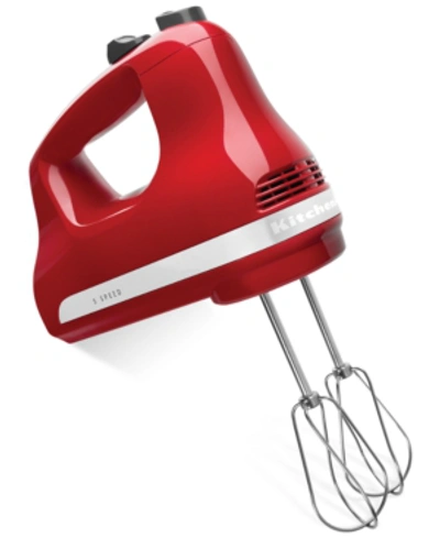 Kitchenaid 5 Speed Hand Mixer Khm512 In Empire Red