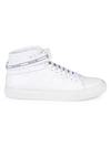 Buscemi Logo Leather Chukka Sneakers In White