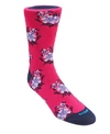 Duchamp London Men's Floral Dress Sock In Pink