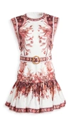 ZIMMERMANN Wavelength Fluted Mini Dress