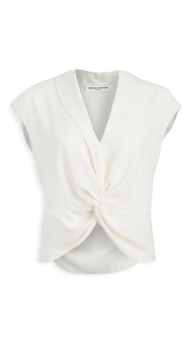 Amanda Uprichard Keely Top In Ivory