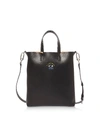 KENZO CUT OUT LEATHER SMALL TOTE BAG,11380409