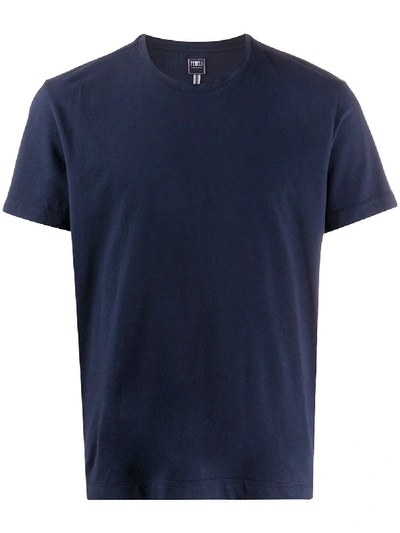 Fedeli Crew-neck T-shirt In Blue