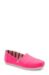 Toms Classic Canvas Slip-on In Pink Canvas