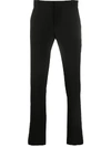 Balmain Embroidered Crepe Straight-leg Tailored Trousers In Black