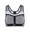 Nike Women's Fe/nom Flyknit High-support Non-padded Sports Bra In Black