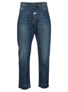 MSGM MSGM CROPPED DENIM JEANS