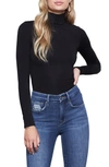 GOOD AMERICAN RUCHED TURTLENECK BODYSUIT,GB0229