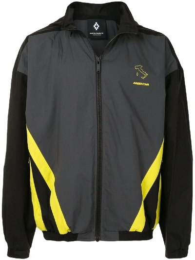 Marcelo Burlon County Of Milan Colour-block Track Jacket In Black