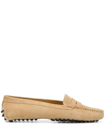 Scarosso Guilia Driving Loafers In Neutrals