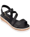 MARC FISHER GRANDIE TREADED FLATFORM WEDGE SANDALS