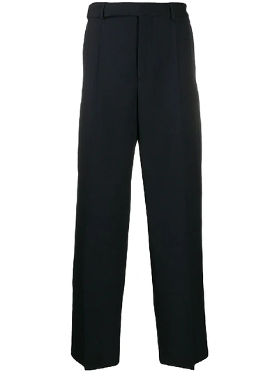 Oamc High Waisted Trousers In Blue