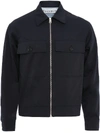 JW ANDERSON ZIPPED LOGO SHIRT JACKET