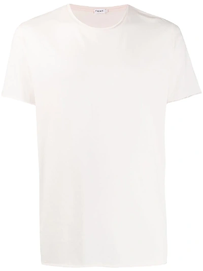 Filippa K M Roll Round Neck T-shirt In Faded Pink