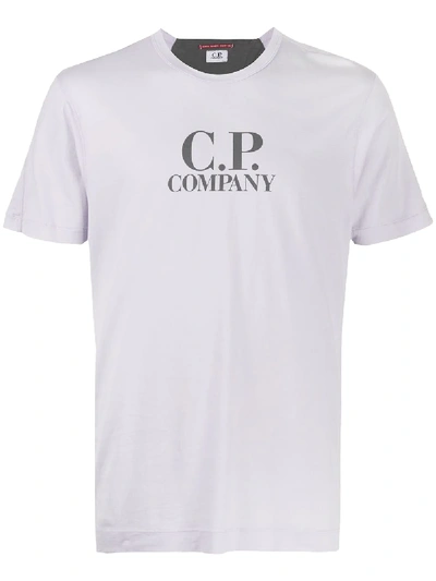 C.p. Company Logo T-shirt In Purple