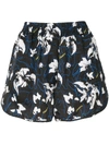 Marcelo Burlon County Of Milan Printed Polyester Shorts  Nd Marcelo Burlon Donna Xs In Black
