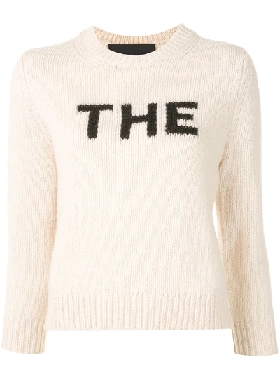The Marc Jacobs The Intarsia-knit Sweater In White