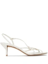 3.1 Phillip Lim Louise Leather Slingback Sandals In White