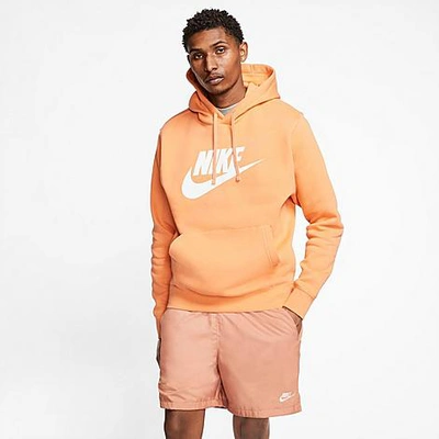 Nike Men's Sportswear Club Fleece Hoodie In Orange