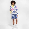 Nike Men's Sportswear City Edition Hand-drawn Woven Shorts In Blue