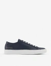 Common Projects Original Achilles Lace-up Leather Trainers In Navy White Sole