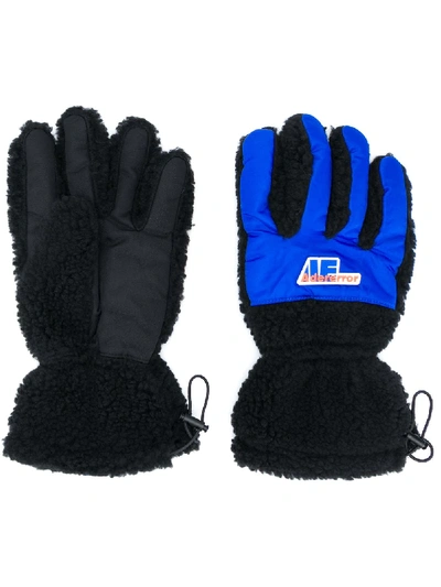 Ader Error Logo Patch Snow Gloves In Black