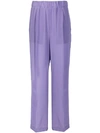 JEJIA PLEAT-DETAILING FLARED TROUSERS