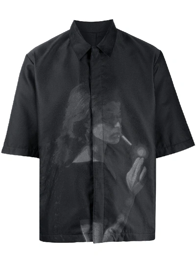 Undercover Boxy Fit Photographic Print Shirt In Black