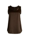 Lafayette 148 Reversible Perla Tank In Truffle