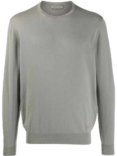 Corneliani Crew Neck Jumper In Grey