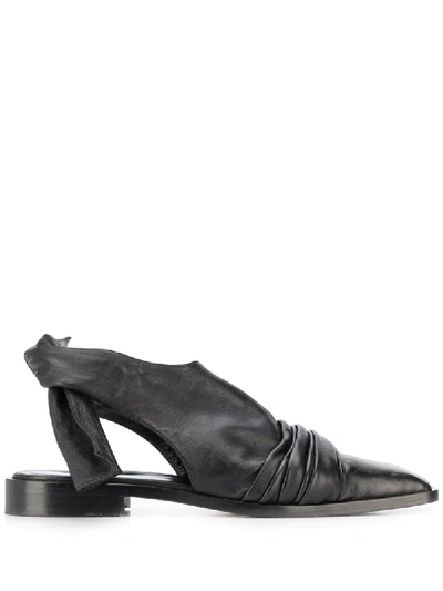 Nina Ricci Back Tie Fastened Sandals In Black