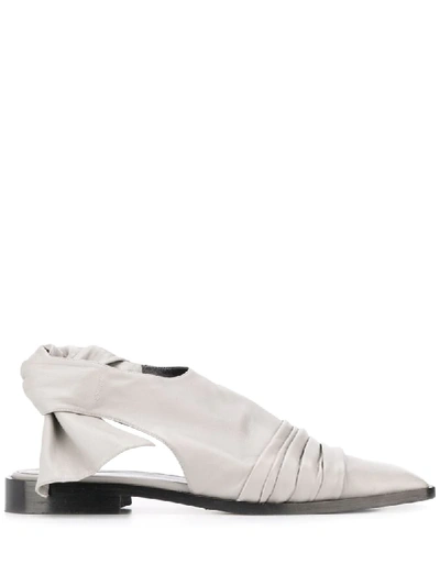 Nina Ricci Back Tie Fastened Sandals In Grey