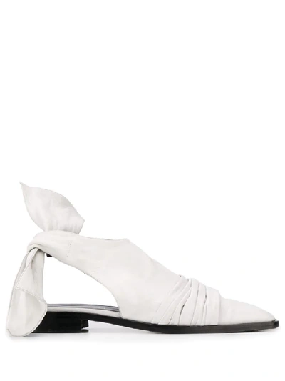 Nina Ricci Back Tie Fastened Sandals In White
