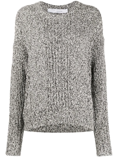 Iro Kamen Open-knit Jumper In White