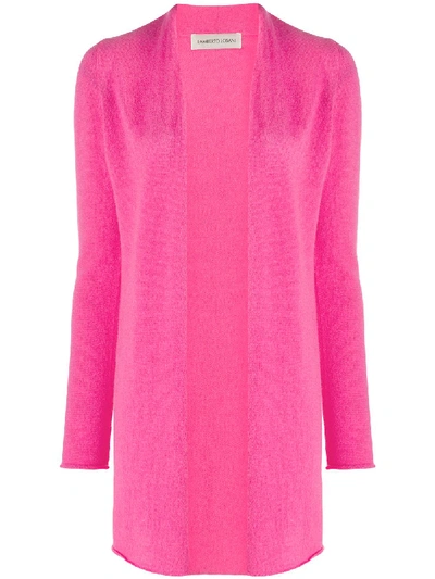 Lamberto Losani Open-front Cardi-coat In Pink