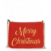 MC2 SAINT BARTH MERRY CHRISTMAS RED VELVET SMALL BAG,11351730