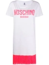 MOSCHINO SWIM LOGO-PRINT T-SHIRT DRESS
