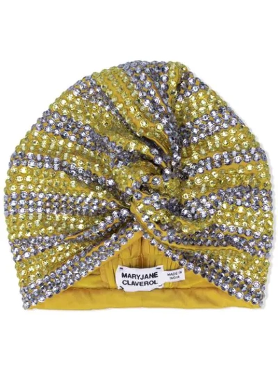 Mary Jane Claverol Dominique Turban In Yellow