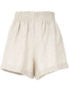 Reformation Nashville High-waisted Shorts In White