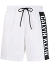 CALVIN KLEIN LOGO PRINT SWIM SHORTS