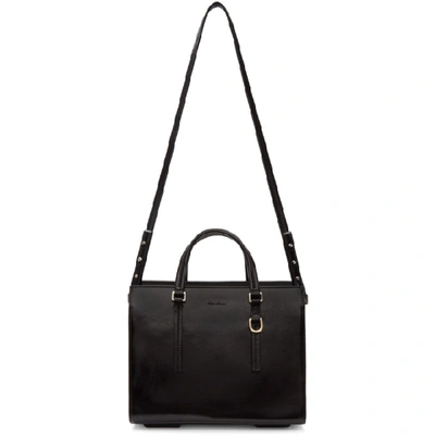 Rick Owens Black Mini Edith Tote In 09 Black