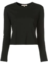 Amo Fitted Knitted Jumper In Black