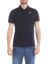 K-way Vincent Contrast Polo - Blue In Black