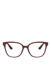 DOLCE & GABBANA LOGO EYEGLASSES IN RED