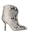 PARIS TEXAS PYTHON PRINT ANKLE BOOTS IN NATURAL COLOR