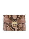 GIVENCHY GV3 REPTILE PRINTED LEATHER SMALL BAG,BB501CB0Q8 688