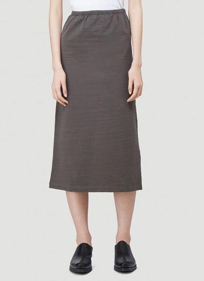 Our Legacy Tube Skirt In Grey In Green