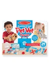 Melissa & Doug 24-piece Pet Vet Play Set In Blue