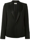 Saint Laurent Single-breasted Blazer In Black