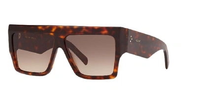 Celine Woman Sunglass Cl40092i In Dark Havana/gradient Brown